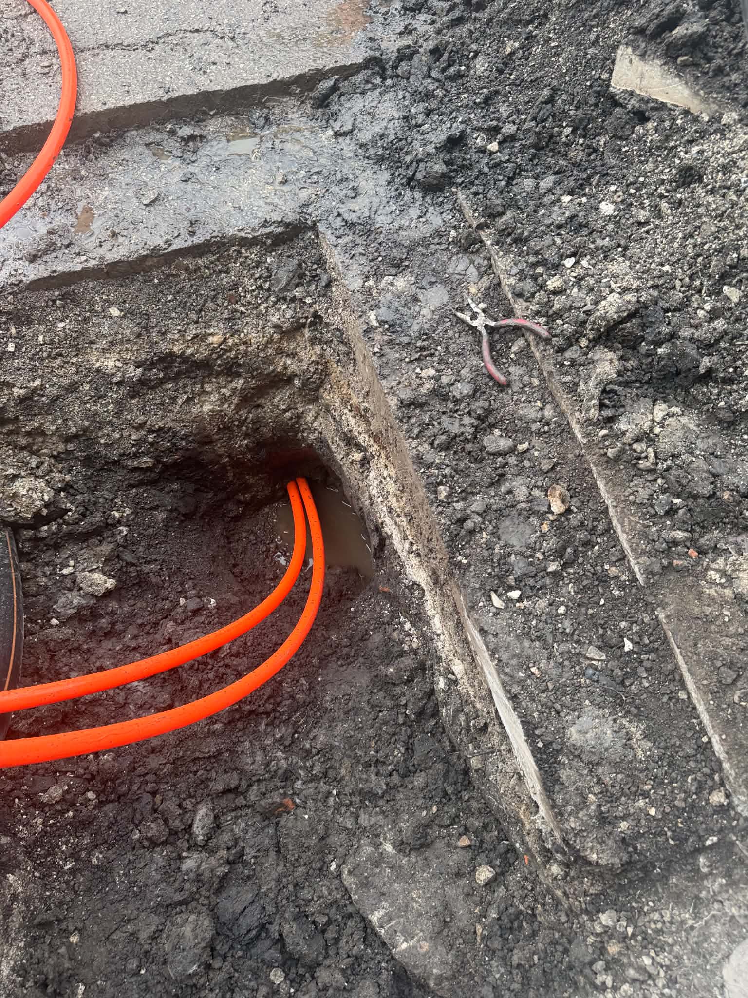 Pavement Conduit Splice & Tie In